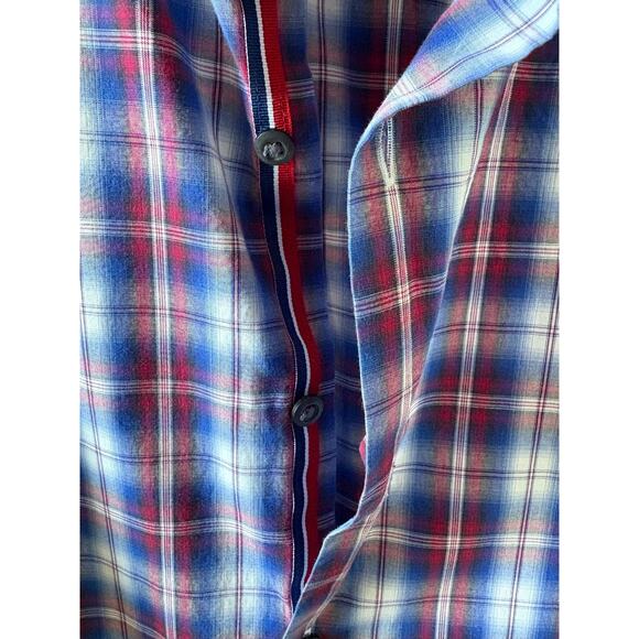 Banana Republic Red White Blue Plaid Button Down Shirt Mens size M - Picture 4 of 4